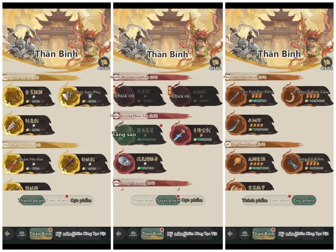 Hắc Tây Du Chương Cấm: Hướng Dẫn Hệ Thống Thần Binh Cho Người Chơi Nạp Ít - ảnh hướng dẫn 1