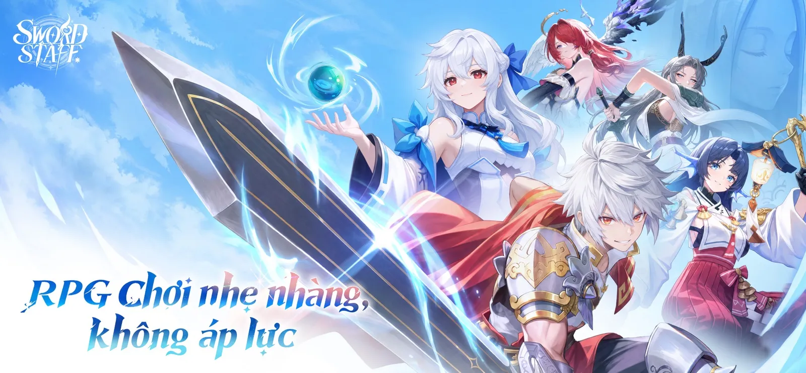 Sword X Staff: RPG Chơi Nhẹ, Tự Động Lên Trình, Mốc 09/10/2026 Tại Việt Nam