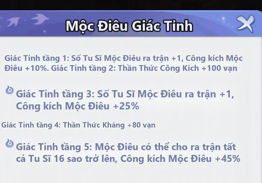 Tiên Nghịch Mobile: Hướng Dẫn Hệ Thống Mộc Điêu (Phần 2), Kỹ Năng, Bảo Thạch, Tăng Sao - ảnh hướng dẫn 11
