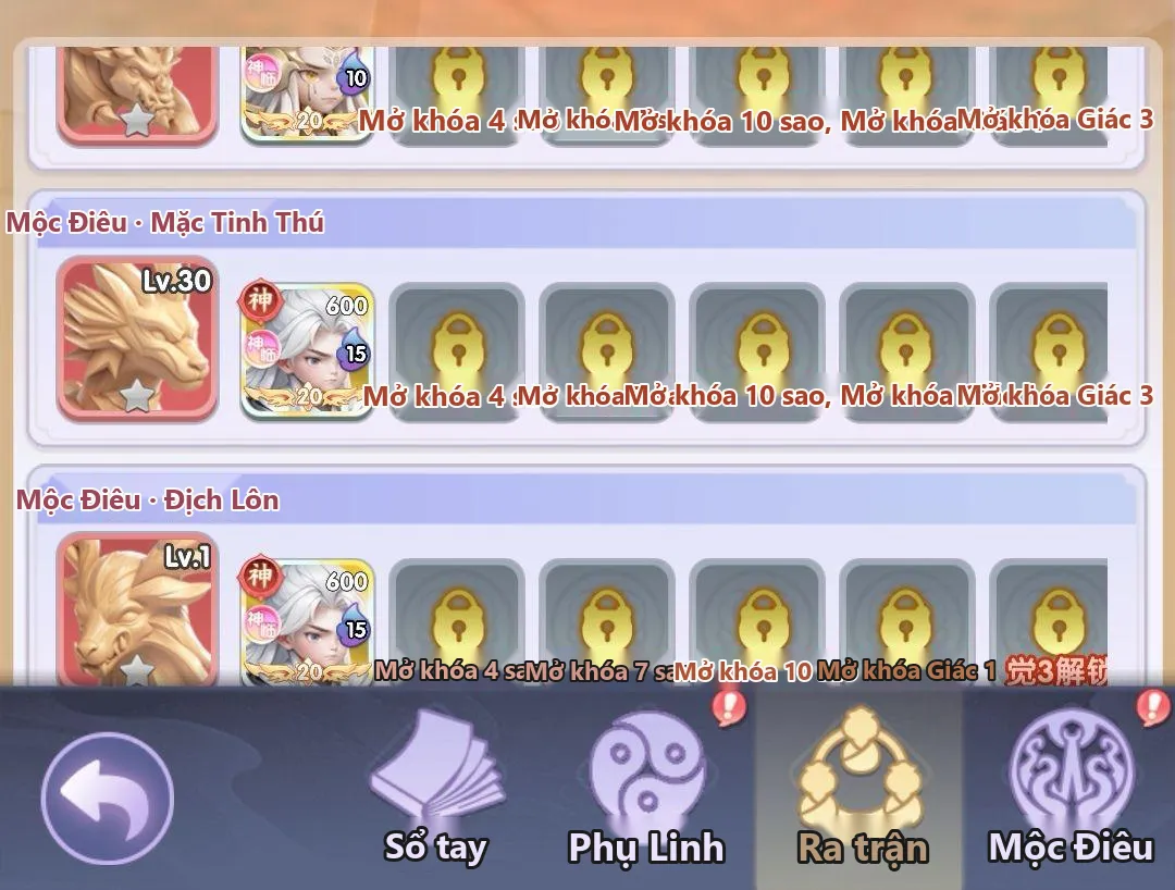 Tiên Nghịch Mobile: Hướng Dẫn Hệ Thống Mộc Điêu (Phần 2), Kỹ Năng, Bảo Thạch, Tăng Sao - ảnh hướng dẫn 6
