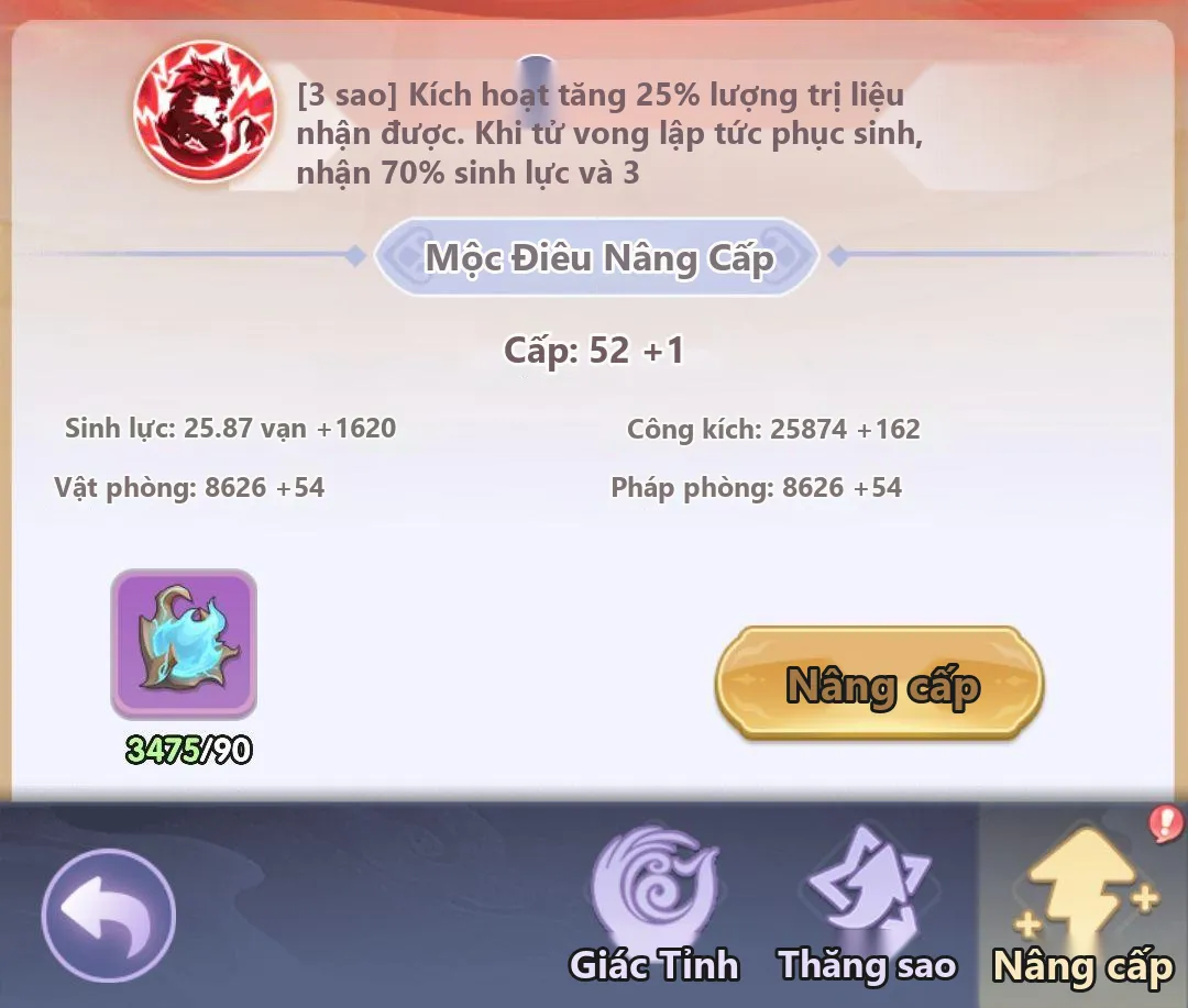 Tiên Nghịch Mobile: Hướng Dẫn Hệ Thống Mộc Điêu (Phần 2), Kỹ Năng, Bảo Thạch, Tăng Sao - ảnh hướng dẫn 8