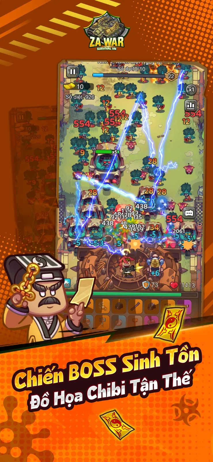 ZAWar: Survival: Thủ Thành Ngược Kết Hợp Quản Lý Balo Vũ Khí, Zalo Games Mở Đặt Trước Tại Việt Nam